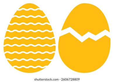 Easter Egg Icon. vector egg silhouette. Vector Illustration.