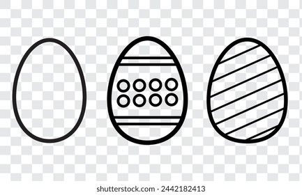 Ostereier-Symbol mit weißem Hintergrund.