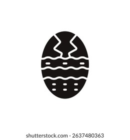 easter egg icons isolated on White Background. Flat style design