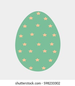 Easter Egg. Illustration. Flat Colors. Vector. 
