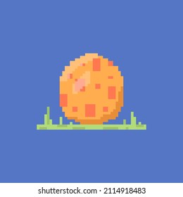 ilustración del huevo de Pascua. Feliz Pascua. imagen en píxeles o 8 bits. diseño vectorial. elementos de juego o activos