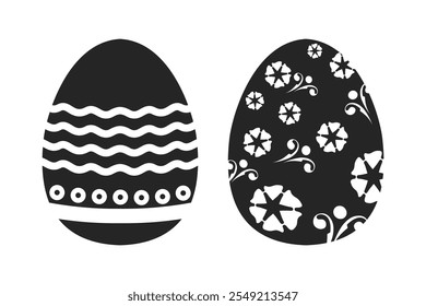 Easter Egg Illustration with Ornaments