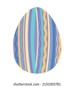 easter egg illustration over white