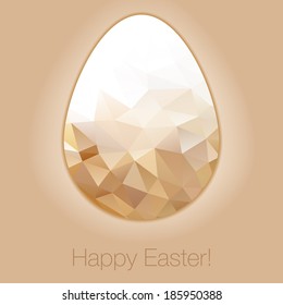 Easter egg illustration in the style of the crystal. Use as greeting card