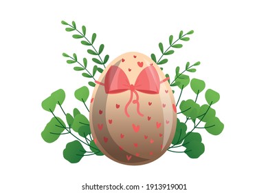 Diseño de vectores de iluminación de huevos de Pascua 