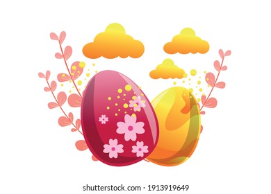 Easter Egg Illustration Vector Design 