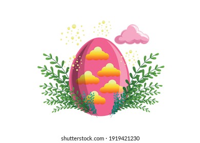 Easter Egg Illustration Vector Design