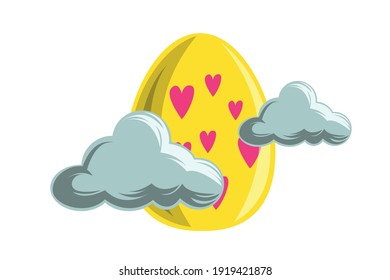 Easter Egg Illustration Vector Design