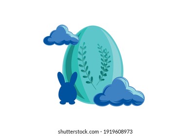 Diseño de vectores de iluminación de huevos de Pascua