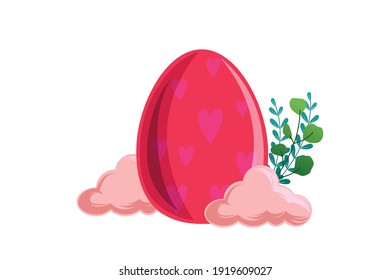 Easter Egg Illustration Vector Design