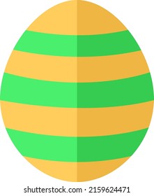 Easter egg, illustration, vector on a white background.