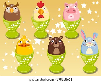 Easter egg Images animals clip art