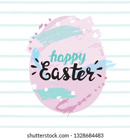 Easter egg and the inscription Happy Easter