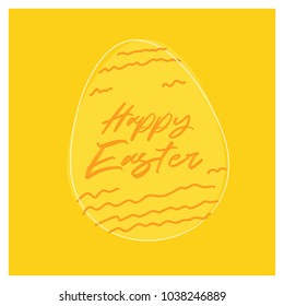 Easter egg invitation template. Vector illustration