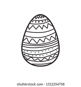 easter egg isolated icon