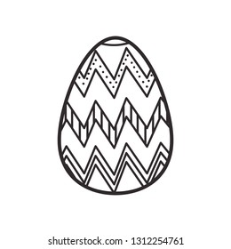 easter egg isolated icon
