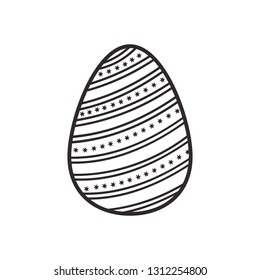 easter egg isolated icon