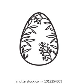 easter egg isolated icon