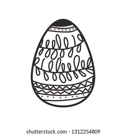 easter egg isolated icon