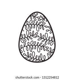 easter egg isolated icon