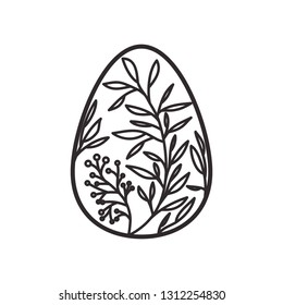 easter egg isolated icon