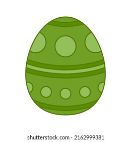 Easter egg isolated on white background. Vector illustration