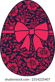 Easter egg isolated on white background