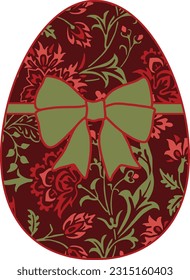 Huevo de Pascua aislado en fondo blanco