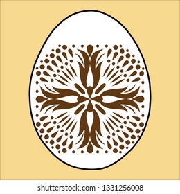 Easter egg joy holiday with a cross