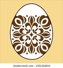 Easter egg joy holiday with a cross