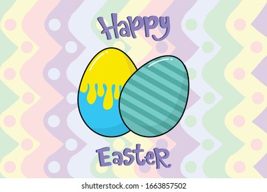 Easter Egg Kawai Illustration Character