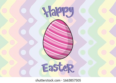 Easter Egg Kawai Illustration Character
