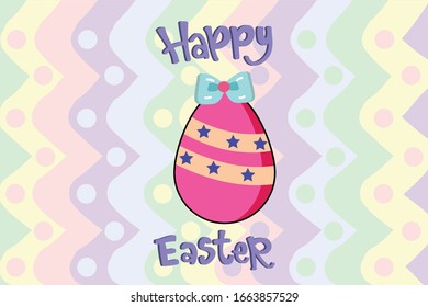 Easter Egg Kawai Illustration Character