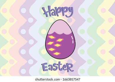 Easter Egg Kawai Illustration Character