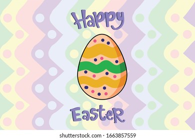 Easter Egg Kawai Illustration Character