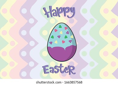 Easter Egg Kawai Illustration Character