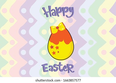 Easter Egg Kawai Illustration Character