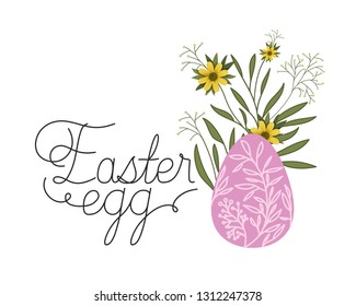 easter egg label isolated icon
