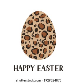 Ostereileopard oder Käseküche drucken einzeln auf Weiß. Osterfeier Typografie-Poster. Vektorvorlage für Einladung, Grußkarte, Flyer, Banner, etc.