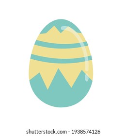 Easter Egg light green Flat Icon