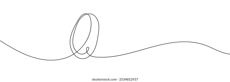 Easter egg line art. Easter border with Easter eggs. Continuous line art Easter egg seamless pattern vector illustration in eps 10.