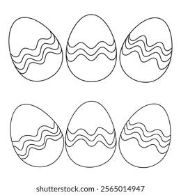 Easter egg line art. Easter egg drawing