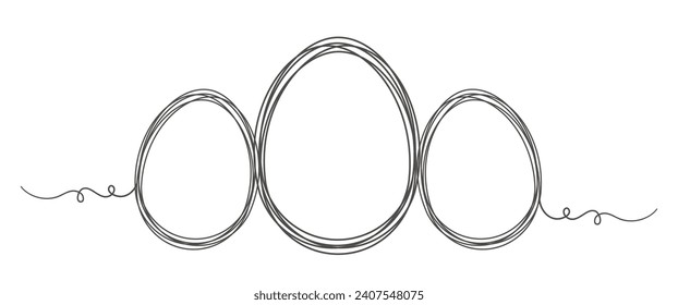 ilustración vectorial del estilo de la línea de óvulos de la época de efusión