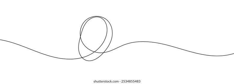 Easter egg line art style vector. Easter Eggs outline, line art. Vector isolated hand drawn illustration in eps 10.