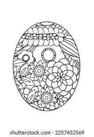 Easter egg mandala Coloring Pages