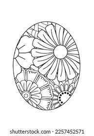 Easter egg mandala Coloring Pages