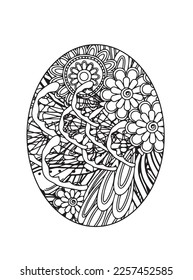 Easter egg mandala Coloring Pages