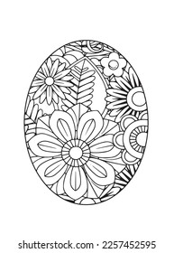 Easter egg mandala Coloring Pages