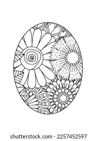 Easter egg mandala Coloring Pages