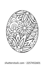 Easter egg mandala Coloring Pages